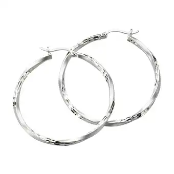 Netto Marken-Discount Celesta Silber Creolen 925 Silber rhodiniert 4,0cm Angebot