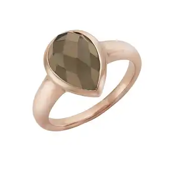 Netto Marken-Discount Jamelli Ring 925 Silber rosé vergoldet Rauchquarz Angebot