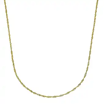 Netto Marken-Discount Fascination by Ellen K. Halskette Gold 333 Singapurkette 42cm Angebot