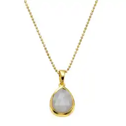 Netto Marken-Discount Jamelli Anhänger mit Kette 925 Silber rhodiniert Mondstein weiß Angebot