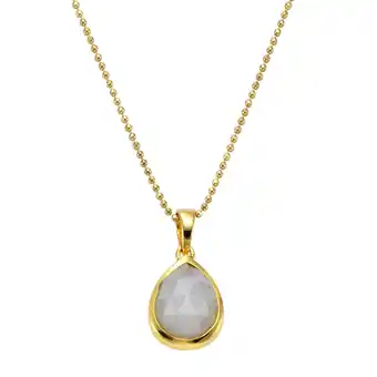 Netto Marken-Discount Jamelli Anhänger mit Kette 925 Silber rhodiniert Mondstein weiß Angebot