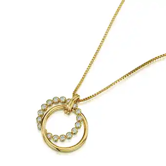 Netto Marken-Discount Buckley London Anhänger mit Kette vergoldet mit Zirkonia Angebot