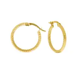 Netto Marken-Discount Fascination by Ellen K. Ohrringe Gold 375 strukutriert 18mm Angebot