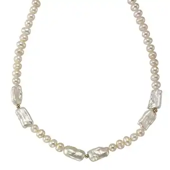 Netto Marken-Discount Fascination by Ellen K. Halskette Gold 585 Perle weiß 6-7mm Angebot