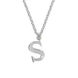 Netto Marken-Discount Diamonds by Ellen K. Halskette Silber 925 mit 1x Diamant 0,008ct. Buchstabe S Angebot