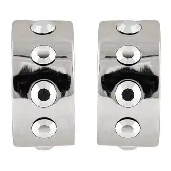 Netto Marken-Discount Buckley London Creolen Messing rhodiniert mit Kristallen Angebot