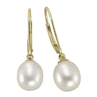 Netto Marken-Discount Fascination by Ellen K. Ohrhänger 585 Gold Perle weiß 8-8,5mm Angebot