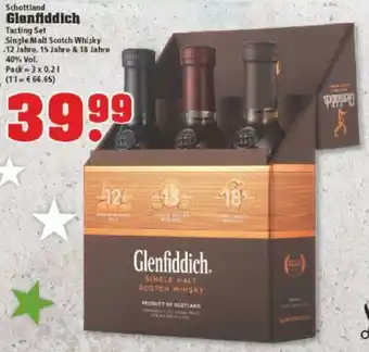 trinkgut Glenfiddich Tasting Set SingleMalt Scotch Whisky 12 Jahre, 15 Jahre & 18 Jahre Pack = 3 x 0.2 L Angebot