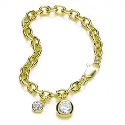 Netto Marken-Discount Buckley London Armschmuck vergoldet mit Anhängern mit Kristallen Angebot