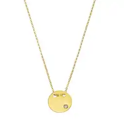 Netto Marken-Discount Celesta Gold Halskette 375/- Gelbgold Zirkonia Angebot