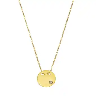 Netto Marken-Discount Celesta Gold Halskette 375/- Gelbgold Zirkonia Angebot