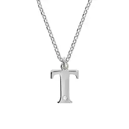 Netto Marken-Discount Diamonds by Ellen K. Halskette Silber 925 mit 1x Diamant 0,008ct. Buchstabe T Angebot