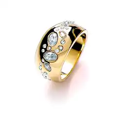 Netto Marken-Discount Buckley London Ring vergoldet mit Kristallen Angebot