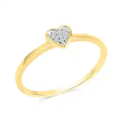Netto Marken-Discount Diamonds by Ellen K. Ring Gold 585 zweifarbig Herz-Motiv mit Brillanten 0,025ct Angebot