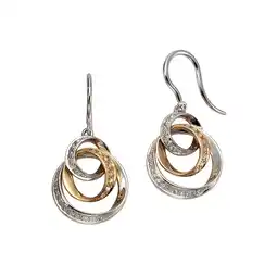 Netto Marken-Discount Orolino Ohrringe 585 Gold zweifarbig mit 52 Brillanten zus. 0,24ct Angebot