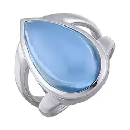 Netto Marken-Discount Jamelli Ring 925 Silber rhodiniert Quarz hellblau (beh.) Angebot