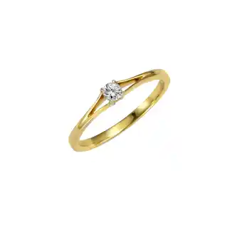 Netto Marken-Discount Diamonds by Ellen K. Ring Gold 585 zweifarbig mit Brillant 0,10ct Angebot