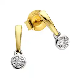 Netto Marken-Discount Diamonds by Ellen K. Ohrstecker 375 Gold zweifarbig 2x Brillant 0,03ct Angebot