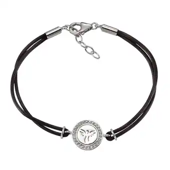 Netto Marken-Discount Celesta Silber Armschmuck 925/- Sterling Silber Leder Angebot