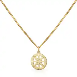Netto Marken-Discount Orolino Halskette Gold 375 mit Kompass-Motiv 42/45cm lang Angebot