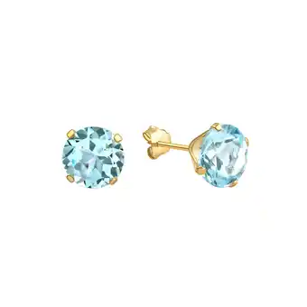 Netto Marken-Discount Fascination by Ellen K. Ohrstecker Gold 585 Blautopas (beh.) 7mm Angebot