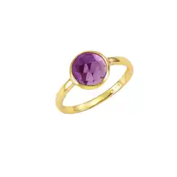 Netto Marken-Discount Celesta Gold Ring 375 Gold mit Amethyst Angebot