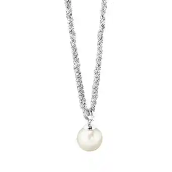Netto Marken-Discount Celesta Silber Halskette Silber 925 rhodiniert mit weißer Perle 42+3cm lang Angebot