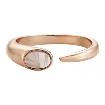 Netto Marken-Discount Buckley London Ring Messing rosévergoldet mit Perlmutt Angebot