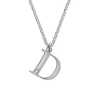Netto Marken-Discount Diamonds by Ellen K. Halskette Silber 925 mit 1x Diamant 0,008ct. Buchstabe D Angebot