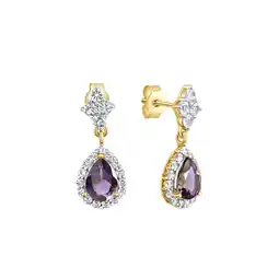 Netto Marken-Discount Fascination by Ellen K. Ohrringe Gold 585 mit echtem Iolith + Weißtopas Angebot