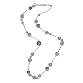 Netto Marken-Discount Steuer Modeschmuck Kette Lange Metall Kette mit Zierelementen rhodiumfarben Angebot