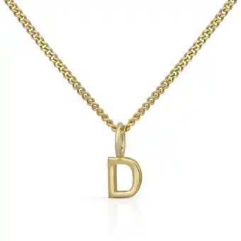 Netto Marken-Discount Orolino Halskette Gold 375 mit Anhänger 42/45cm lang Buchstabe D Angebot