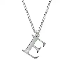 Netto Marken-Discount Diamonds by Ellen K. Halskette Silber 925 mit 1x Diamant 0,008ct. Buchstabe E Angebot