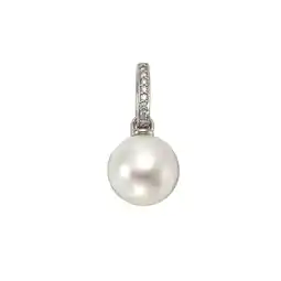 Netto Marken-Discount Orolino Anhänger Gold 585 mit weißer Perle 10,5-11mm + 9x Brillant zus. 0,06ct Angebot