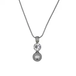 Netto Marken-Discount Steuer Modeschmuck Anhänger mit Kette Perlanhänger mit Kristallstein an Kette Angebot
