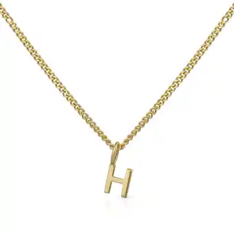 Netto Marken-Discount Orolino Halskette Gold 375 mit Anhänger 42/45cm lang Buchstabe H Angebot