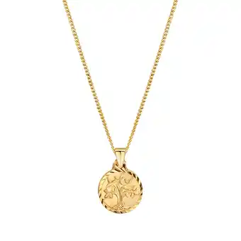Netto Marken-Discount Fascination by Ellen K. Halskette Gold 333 mit Lebensbaum Motiv 42/42cm lang Angebot