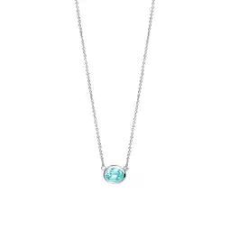 Netto Marken-Discount Celesta Silber Halskette 925 Silber rhodiniert mit echten Blautopasen Angebot