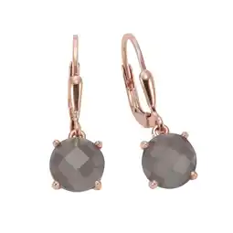 Netto Marken-Discount Jamelli Ohrhänger 925 Silber rosé vergoldet Mondstein grau Angebot