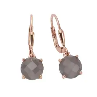 Netto Marken-Discount Jamelli Ohrhänger 925 Silber rosé vergoldet Mondstein grau Angebot