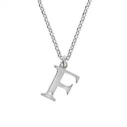 Netto Marken-Discount Diamonds by Ellen K. Halskette Silber 925 mit 1x Diamant 0,008ct. Buchstabe F Angebot