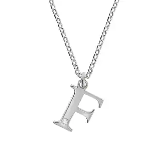 Netto Marken-Discount Diamonds by Ellen K. Halskette Silber 925 mit 1x Diamant 0,008ct. Buchstabe F Angebot