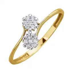 Netto Marken-Discount Fascination by Ellen K. Ring Gold 375 mit 14x Zirkonia weiß Angebot
