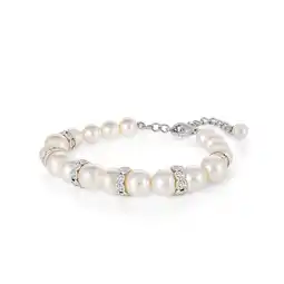 Netto Marken-Discount Steuer Modeschmuck Armband Glasperlenarmband weiß mit Strasszierde Angebot