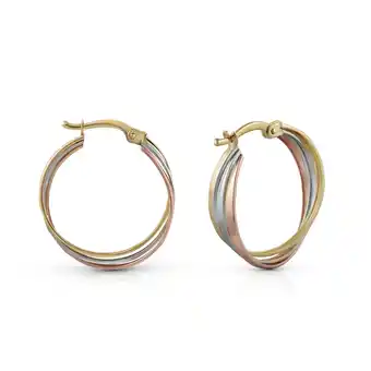 Netto Marken-Discount Fascination by Ellen K. Ohrringe Gold 585 dreifarbig Angebot