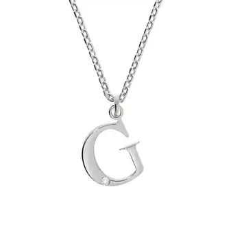Netto Marken-Discount Diamonds by Ellen K. Halskette Silber 925 mit 1x Diamant 0,008ct. Buchstabe G Angebot