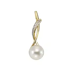 Netto Marken-Discount Orolino Anhänger Gold 585 mit weißer Perle 9,5-10mm und 6 Brillanten zus. 0,03ct Angebot