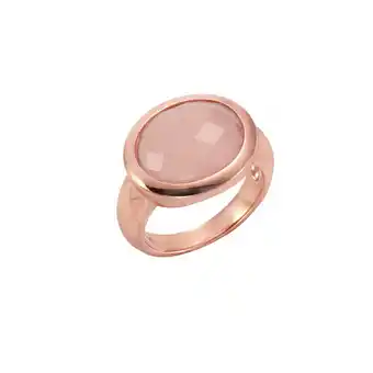 Netto Marken-Discount Jamelli Ring 925 Silber rosé vergoldet mit Chalcedon Angebot