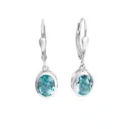 Netto Marken-Discount Celesta Silber Ohrhänger 925 Silber mit echten Blautopasen (beh.) Angebot
