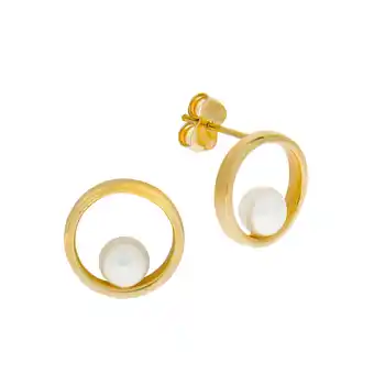Netto Marken-Discount Fascination by Ellen K. Ohrringe Gold 375 Perle weiß 4,5mm Angebot